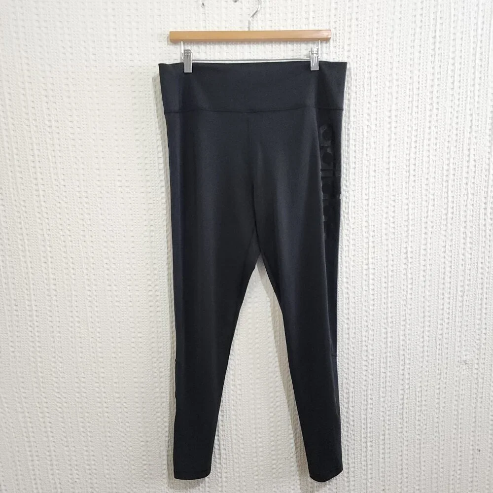 adidas Design 2 Move High Rise Logo Tights Black Size X-Large - Picture 2 of 12